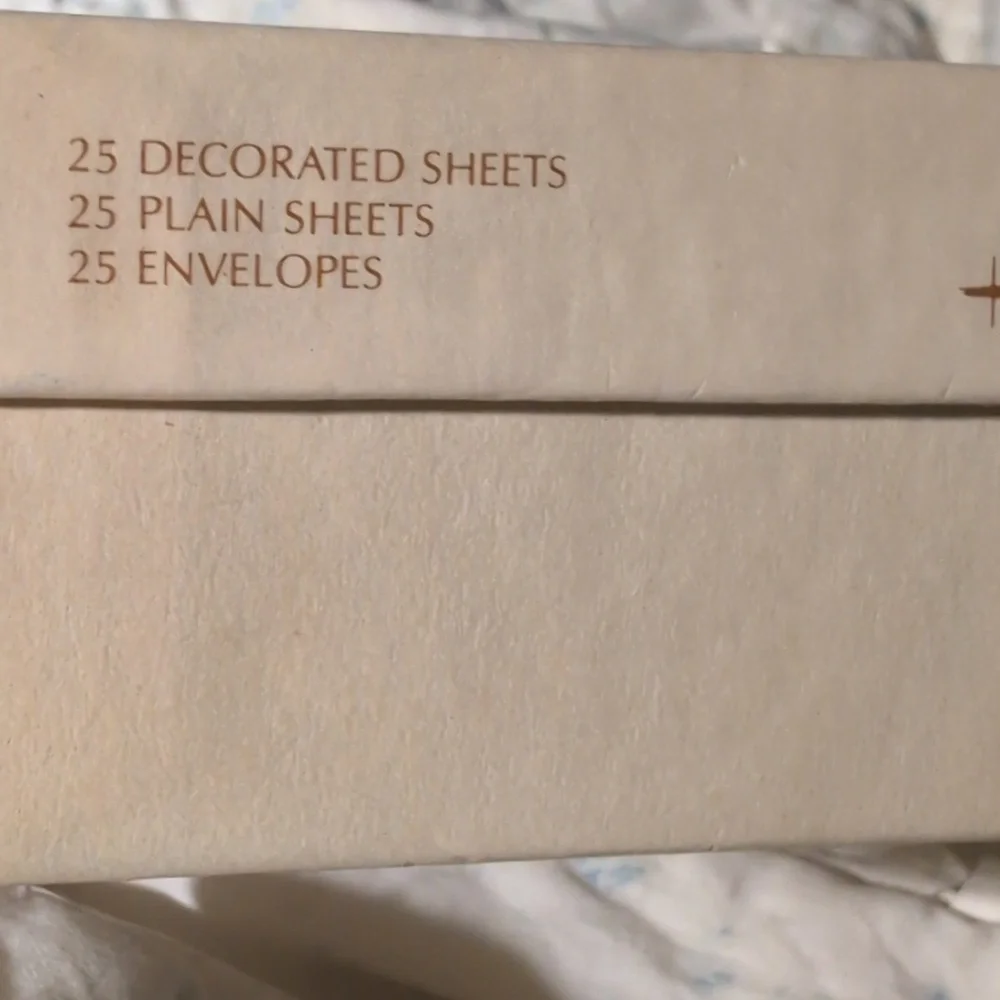 Hallmark Vintage Coastal Seashell Art Stationary Set NIP Sealed‎